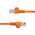 StarTech.com Cat5e Male RJ45 to Male RJ45 Ethernet Cable, U/UTP, Orange PVC Sheath, 0.5m, CM Rated