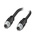 Phoenix Contact Cat5 Straight Male M12 to Straight Male M12 Ethernet Cable, Tinned Copper Braid, Black, 2m