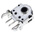 Alps Alpine 12 Pulse Incremental Mechanical Rotary Encoder with a 3.6 mm Hollow Shaft (Not Indexed), Through Hole