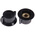 RS PRO 28.4mm Black Potentiometer Knob for 6.35mm Shaft Splined