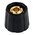 Sifam 15.5mm Black Potentiometer Knob for 6.35mm Shaft Splined, S150250-BLK