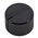 RS PRO 22mm Black Potentiometer Knob for 6.4mm Shaft Splined
