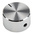 RS PRO 22mm Silver Potentiometer Knob for 6.4mm Shaft Splined