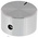RS PRO 22mm Silver Potentiometer Knob for 4mm Shaft Splined