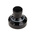 RS PRO 7.2mm Black Potentiometer Knob for 6.35mm Shaft Splined