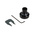RS PRO 7.2mm Black Potentiometer Knob for 6.35mm Shaft Splined