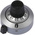 Vishay 25.4mm Chrome Potentiometer Knob for 6.35mm Shaft Splined, 11A41B010