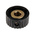 RS PRO 21.1mm Black Potentiometer Knob for 6.35mm Shaft Splined