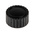 RS PRO 21.1mm Black Potentiometer Knob for 6.35mm Shaft Splined