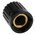 RS PRO 14mm Black Potentiometer Knob for 6.35mm Shaft Splined