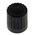 RS PRO 14mm Black Potentiometer Knob for 6.35mm Shaft Splined