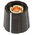 Sifam 15.5mm Black Potentiometer Knob for 6mm Shaft Splined, S151 006BK