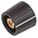 Sifam 21.5mm Black Potentiometer Knob for 6mm Shaft Splined, S211 006BK
