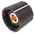Sifam 21.5mm Black Potentiometer Knob for 6mm Shaft Splined, S211 006BK