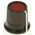 RS PRO 16.2mm Black, Red Potentiometer Knob for 3.2mm Shaft Splined