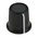RS PRO 16.2mm Black, Grey Potentiometer Knob for 6mm Shaft Splined