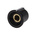 RS PRO 21mm Black Potentiometer Knob for 6.35mm Shaft Splined