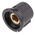 RS PRO 21mm Black, Grey Potentiometer Knob for 6.35mm Shaft Splined