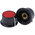 RS PRO 28mm Black, Red Potentiometer Knob for 6mm Shaft Splined