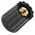 RS PRO 14.7mm Black Potentiometer Knob for 6.4mm Shaft Screw Fix