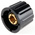 RS PRO 21.3mm Black Potentiometer Knob for 6mm Shaft