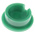 RS PRO 19mm Green Potentiometer Knob Cap for 6.4mm Shaft