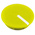 RS PRO 19mm Yellow Potentiometer Knob Cap for 6.4mm Shaft