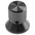 RS PRO 19mm Black Potentiometer Knob for 6.4mm Shaft Splined