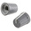 RS PRO 13mm Grey Potentiometer Knob for 6mm Shaft D Shaped