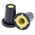 RS PRO 17mm Black Potentiometer Knob for 6mm Shaft D Shaped