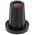 RS PRO 17mm Black Potentiometer Knob for 6.4mm Shaft D Shaped