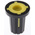RS PRO 17mm Black Potentiometer Knob for 6.4mm Shaft D Shaped