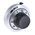 Bourns 46mm Black Potentiometer Knob for 6.35mm Shaft Splined, H-46-6A
