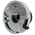 Bourns 46mm Black, Chrome Potentiometer Knob for 6.35mm Shaft Splined, H-46-6A-1