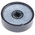 RS PRO 38.6mm Black Potentiometer Knob for 6mm Shaft Splined