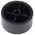 RS PRO 35mm Black Potentiometer Knob for 6mm Shaft Splined