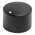 RS PRO 24.8mm Black Potentiometer Knob for 6mm Shaft Splined