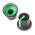 RS PRO 16.8mm Black Potentiometer Knob for 6mm Shaft Splined
