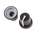 RS PRO 16.8mm Black Potentiometer Knob for 6mm Shaft Splined