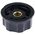 TE Connectivity 33mm Black Potentiometer Knob for 6.35mm Shaft Splined, PKES120B1/4
