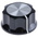 TE Connectivity 33mm Black Potentiometer Knob for 6.35mm Shaft Splined, PKES120B1/4