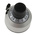 Vishay 22.2mm Chrome Multiturn Dial for 6.35mm Shaft Splined, 18-A-11