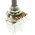 TE Connectivity 4.7kΩ Rotary Potentiometer 1-Gang Panel Mount, 1624209-2
