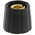Sifam 15.5mm Black Potentiometer Knob for 6.35mm Shaft Splined, S151 250BK
