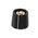 Sifam 15.5mm Black Potentiometer Knob for 4mm Shaft Splined, S151 004B