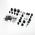 Sifam Black, White Potentiometer Knob Assortment, K70154
