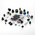 Sifam Black, White Potentiometer Knob Assortment, K70154