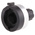 Bourns 22.8mm Black, Chrome Potentiometer Knob for 3.2mm Shaft Splined, H-516-3A