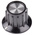 TE Connectivity 20.2mm Black Potentiometer Knob for 6.35mm Shaft Splined, PKA50B1/4