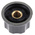 TE Connectivity 25.7mm Black Potentiometer Knob for 6.35mm Shaft Splined, PKES90B1/4